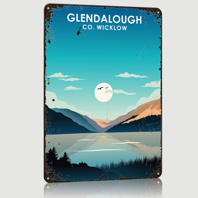 Retro Gaming Ireland - Póster Impreso de Glendalough, Irlanda, Arte