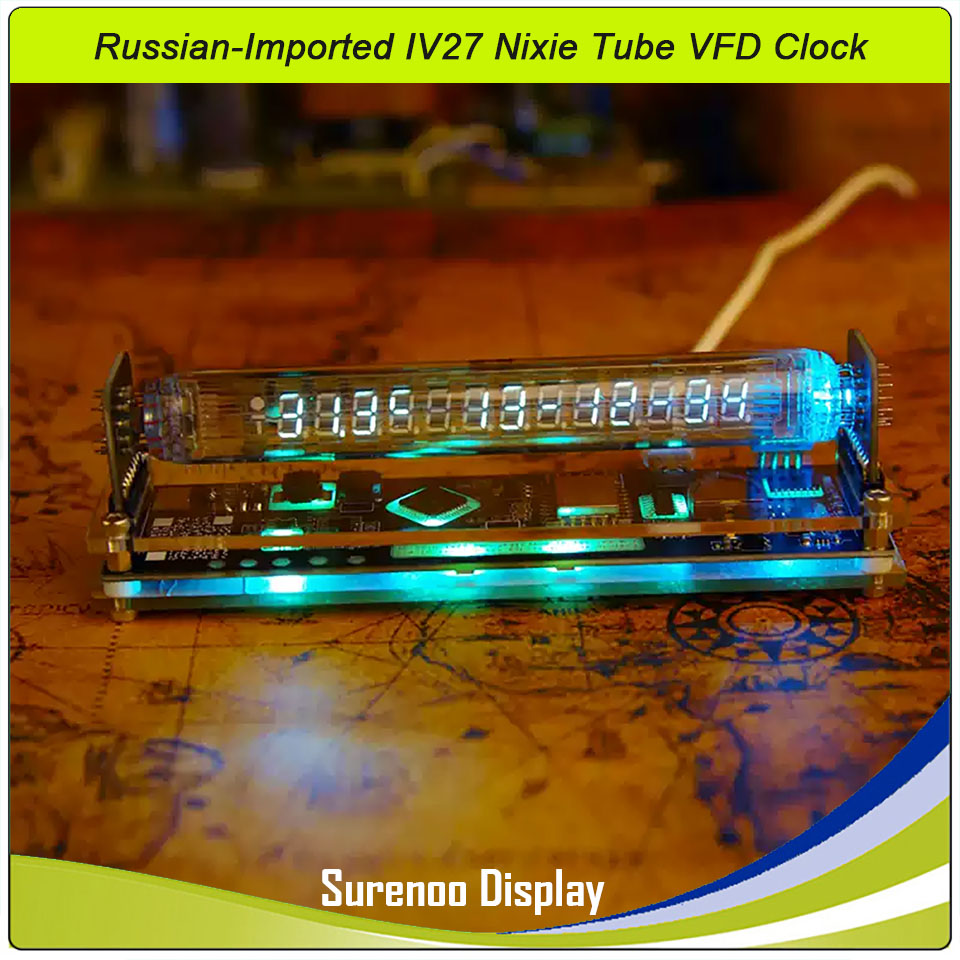 Retro Gaming Youtube - Reloj VFD de tubo Nixie IV27