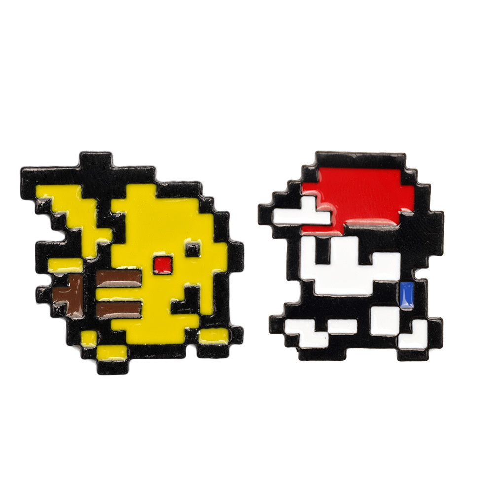 Retro Gaming Pokemon - 2 pzas. de broches de esmalte