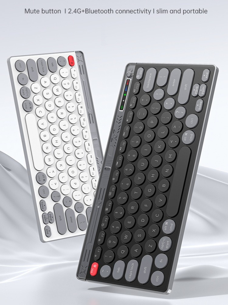 Retro Gaming Ipad - Teclado Inalámbrico 2.4G + Bluetooth con