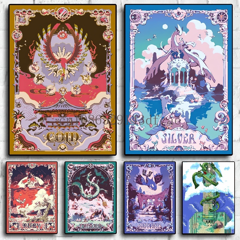 Retro Gaming Pokemon - Póster de dibujos animados Retro de