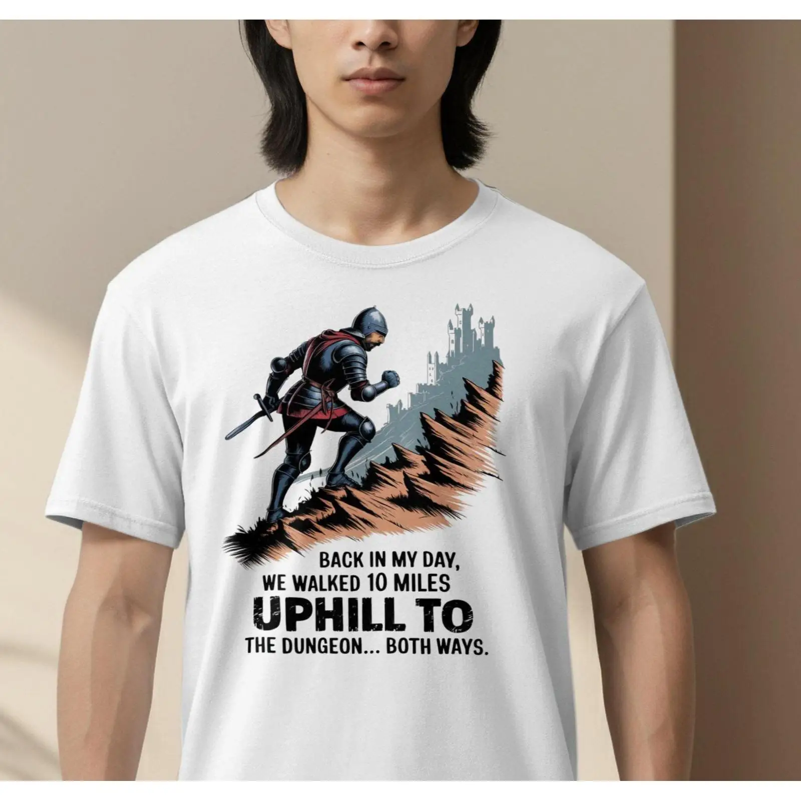Retro Gaming Ideas - Camiseta divertida de caballero, diseño vintage