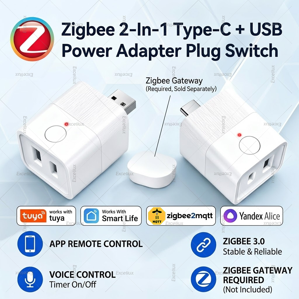 Controller Adapter Usb - Adaptador Zigbee 3,0 Micro USB, interruptor