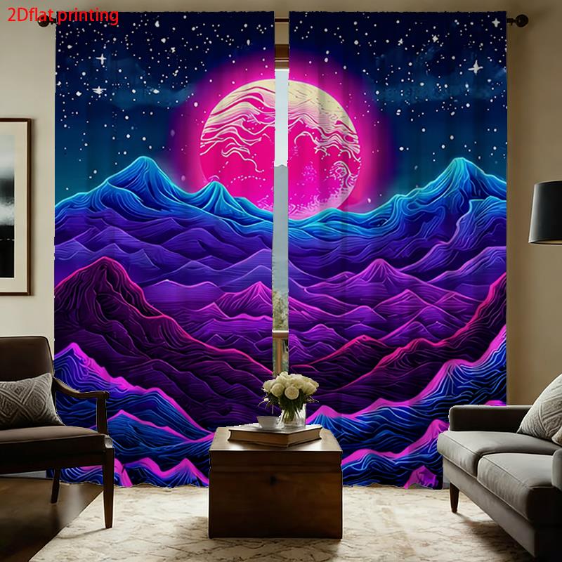Retro Gaming Youtube - Cortinas Synthwave, Cortinas con Estampado de
