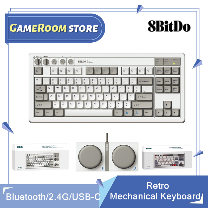 Retro Gaming Windows - Teclado mecánico retro 8Bitdo, teclado para
