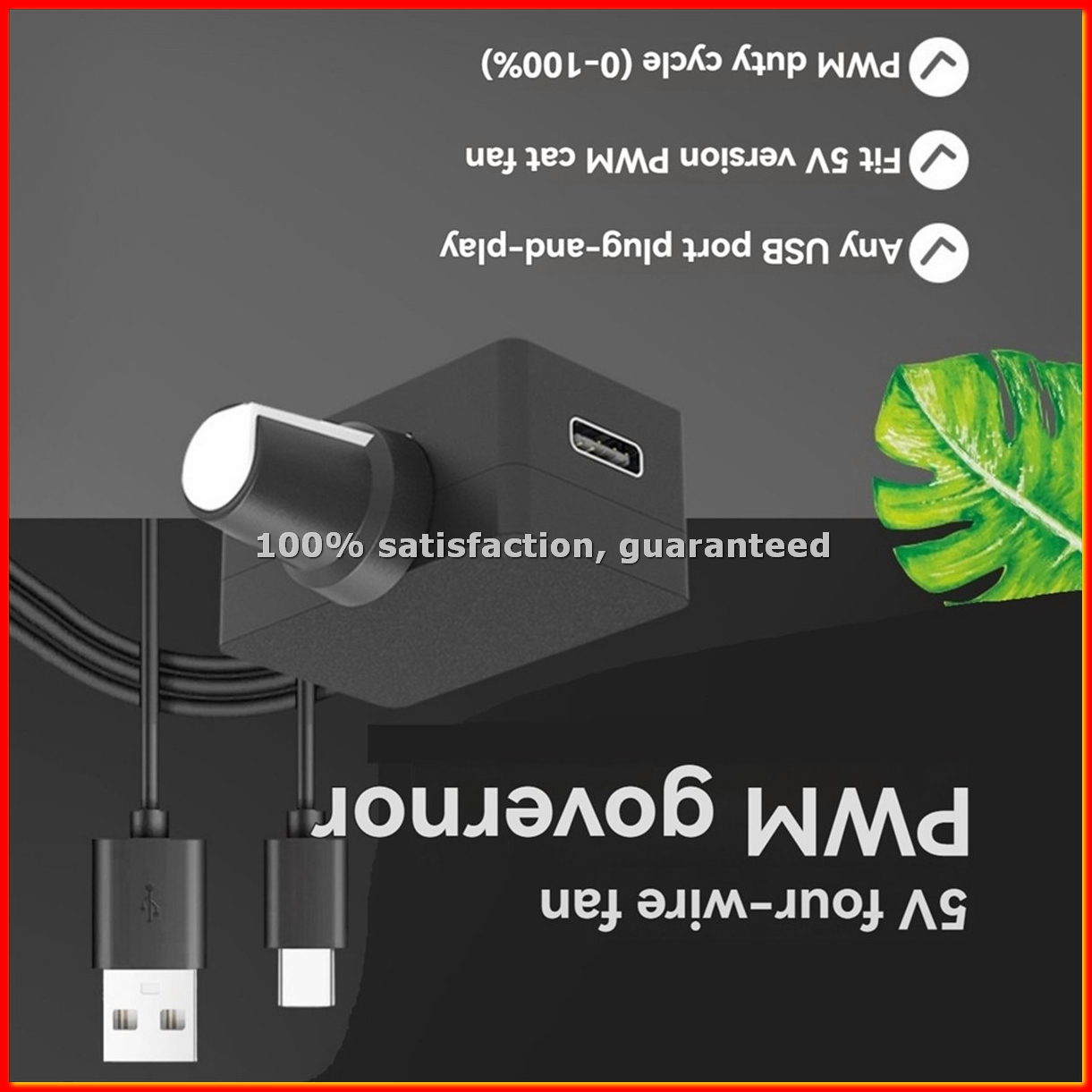 Controller Adapter Usb - Controlador de Velocidad PWM 5V 4