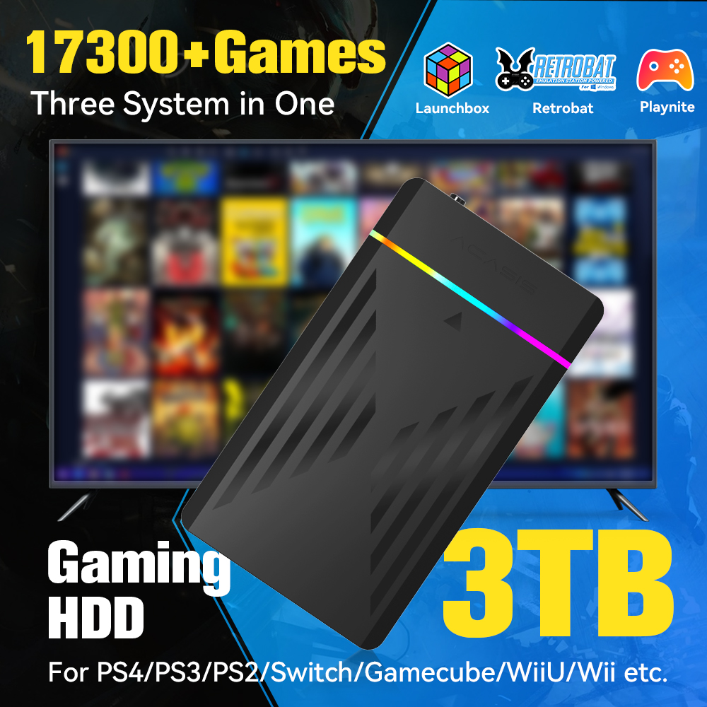 Retro Gaming Ps3 - Consola de juegos Retro portátil HDD