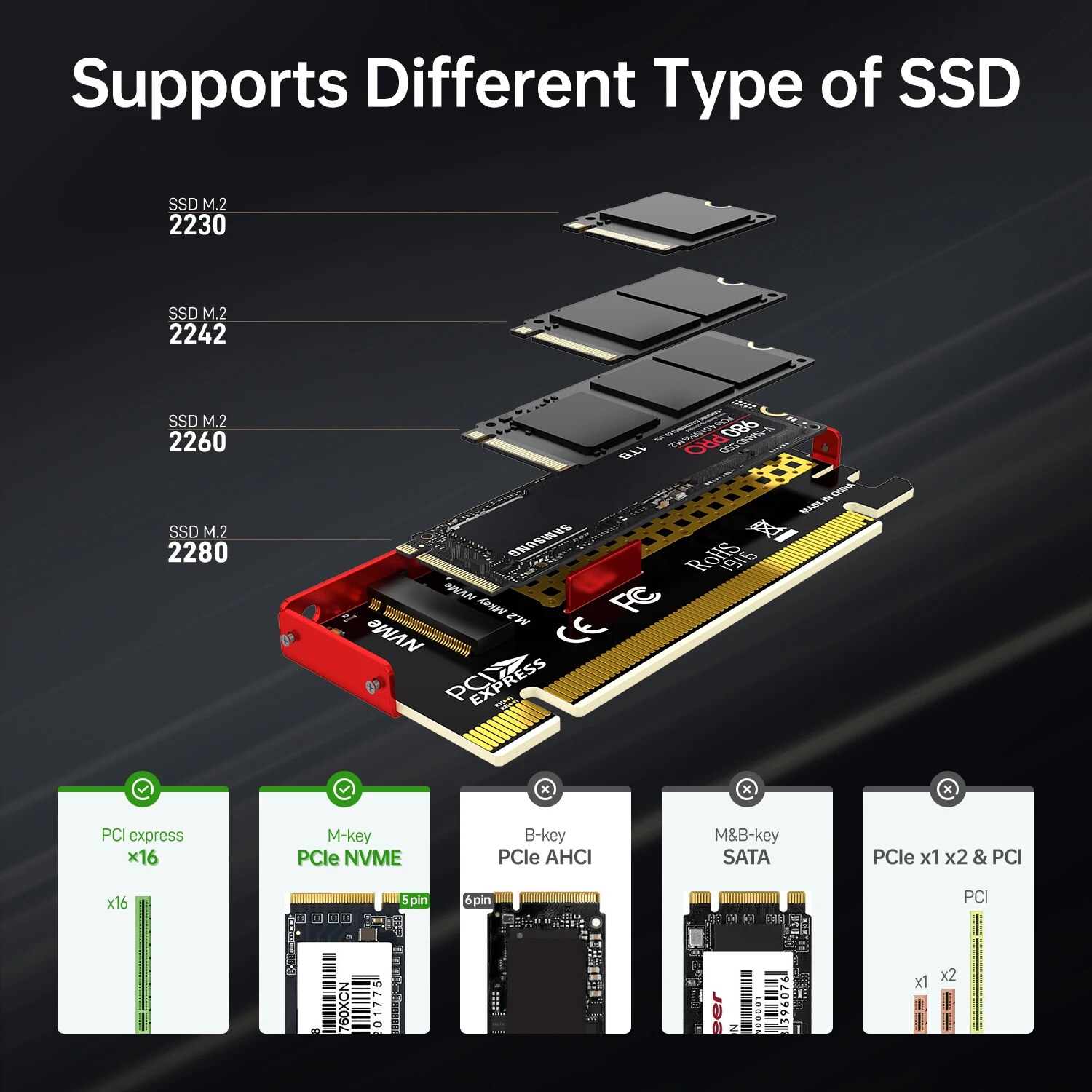 Adaptador JEYI M.2 NVMe a PCIe - Samsung Ssd 990 Pro reseña y precio