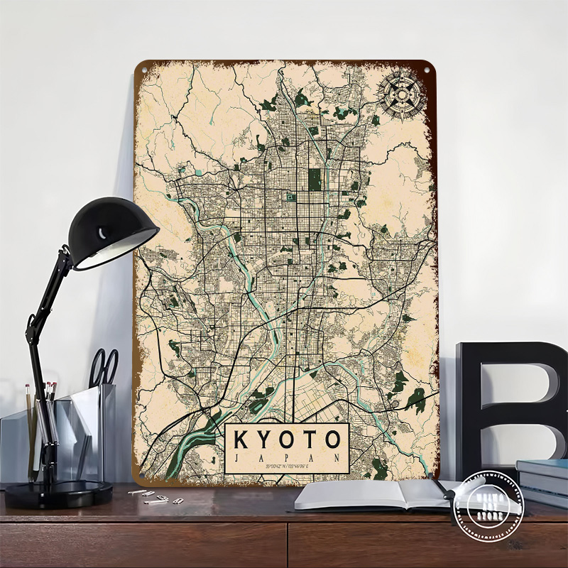 Mapa de la ciudad de Kioto, Ja - Retro Gaming Japan reseña y precio