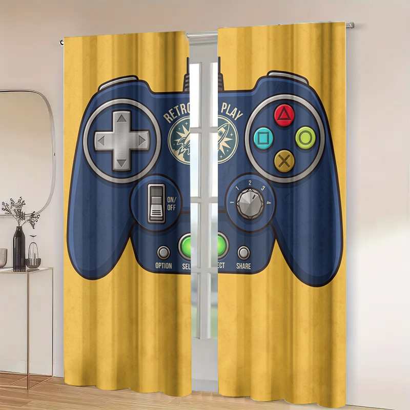 Cortina con diseño de controla - Retro Gaming Youtube reseña y precio