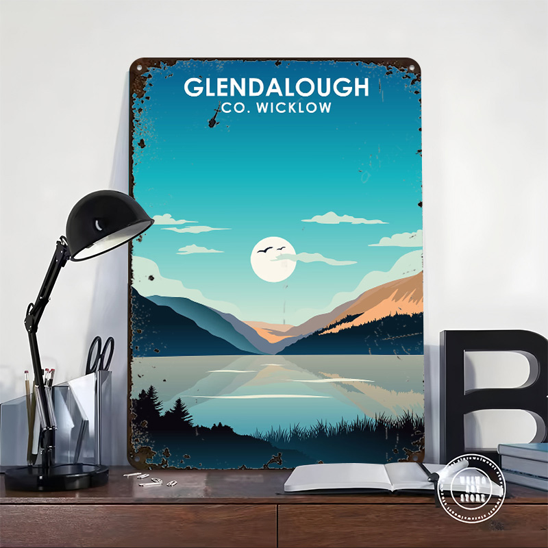 Póster Impreso de Glendalough, - Retro Gaming Ireland reseña y precio