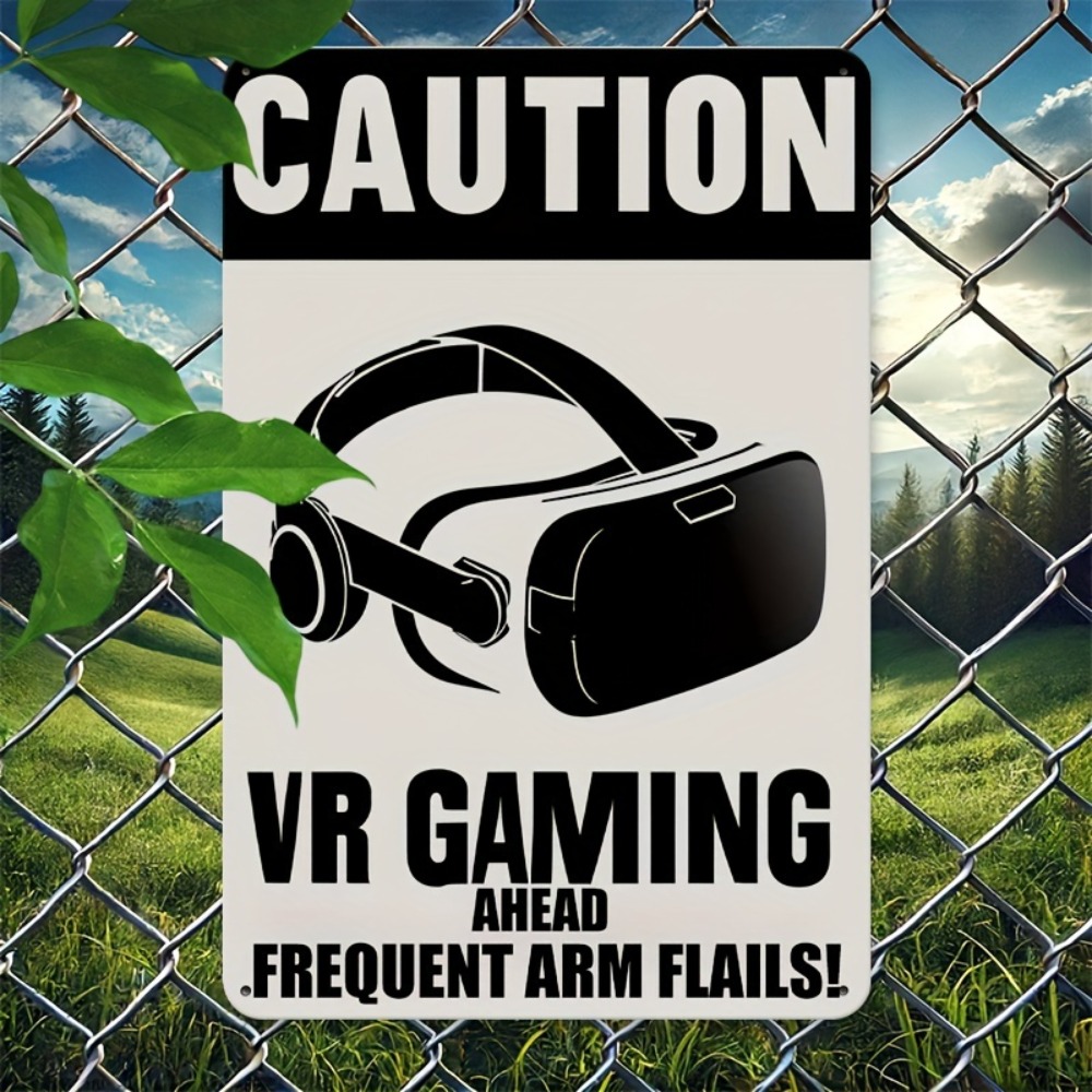 Letrero Metálico de Advertenci - Retro Gaming In Vr reseña y precio