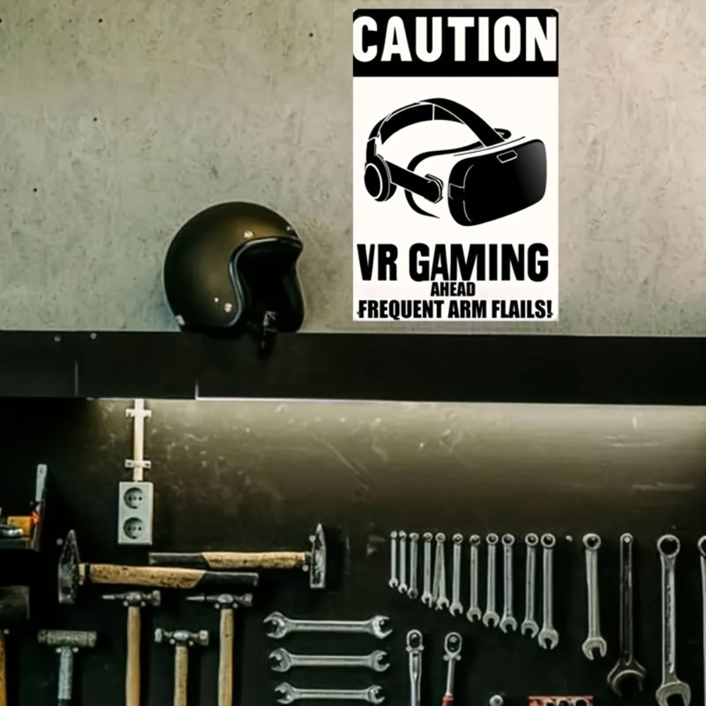 Letrero Metálico de Advertenci - Retro Gaming In Vr reseña y precio
