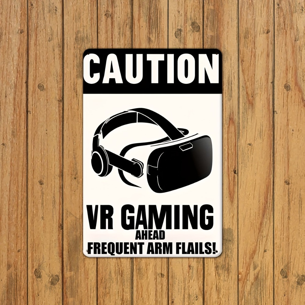 Letrero Metálico de Advertenci - Retro Gaming In Vr reseña y precio