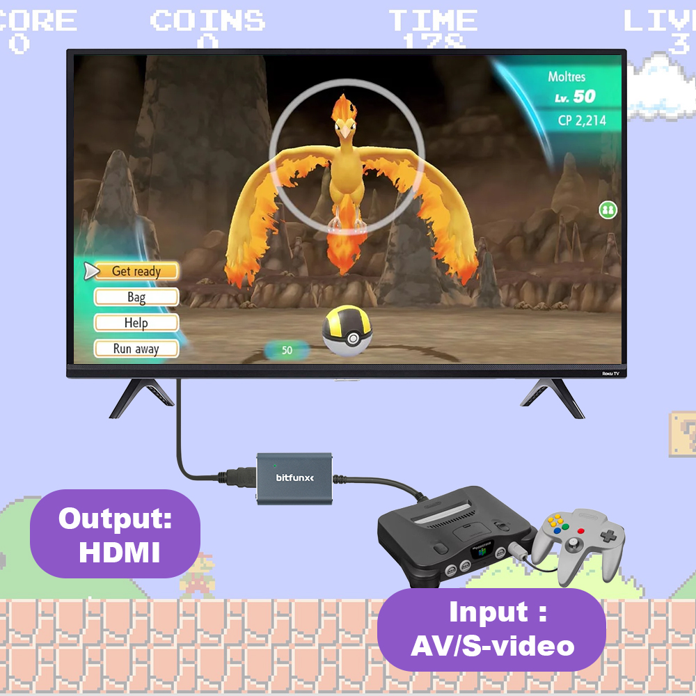 Adaptador Bitfunx 720P Svideo/ - Retro Gaming Emulator reseña y precio