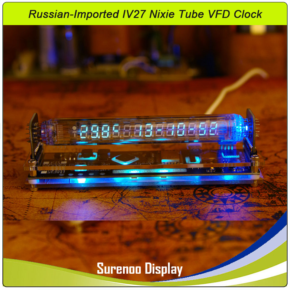 Reloj VFD de tubo Nixie IV27 i - Retro Gaming Youtube reseña y precio