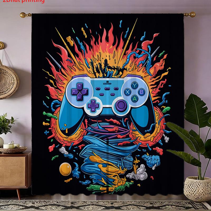 Cortinas con Diseño de Control - Retro Gaming Youtube reseña y precio
