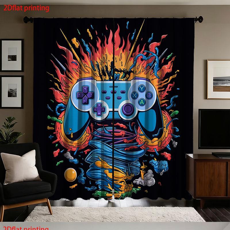 Cortinas con Diseño de Control - Retro Gaming Youtube reseña y precio