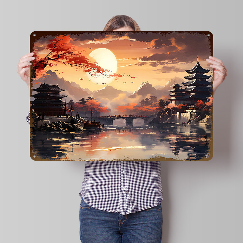 Póster Impreso con Paisaje Jap - Retro Gaming Japan reseña y precio