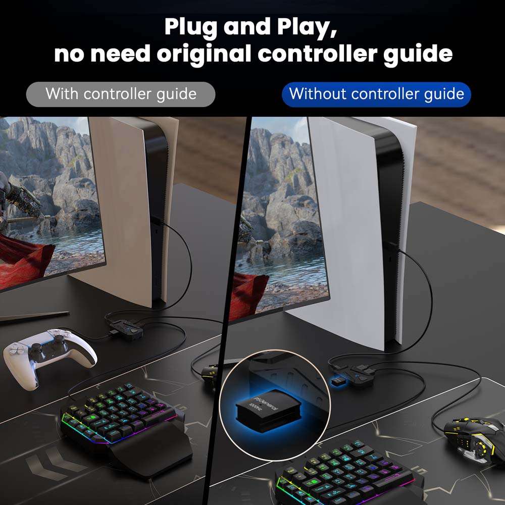 Combo de teclado y ratón para  - Controller Adapter Usb reseña y precio