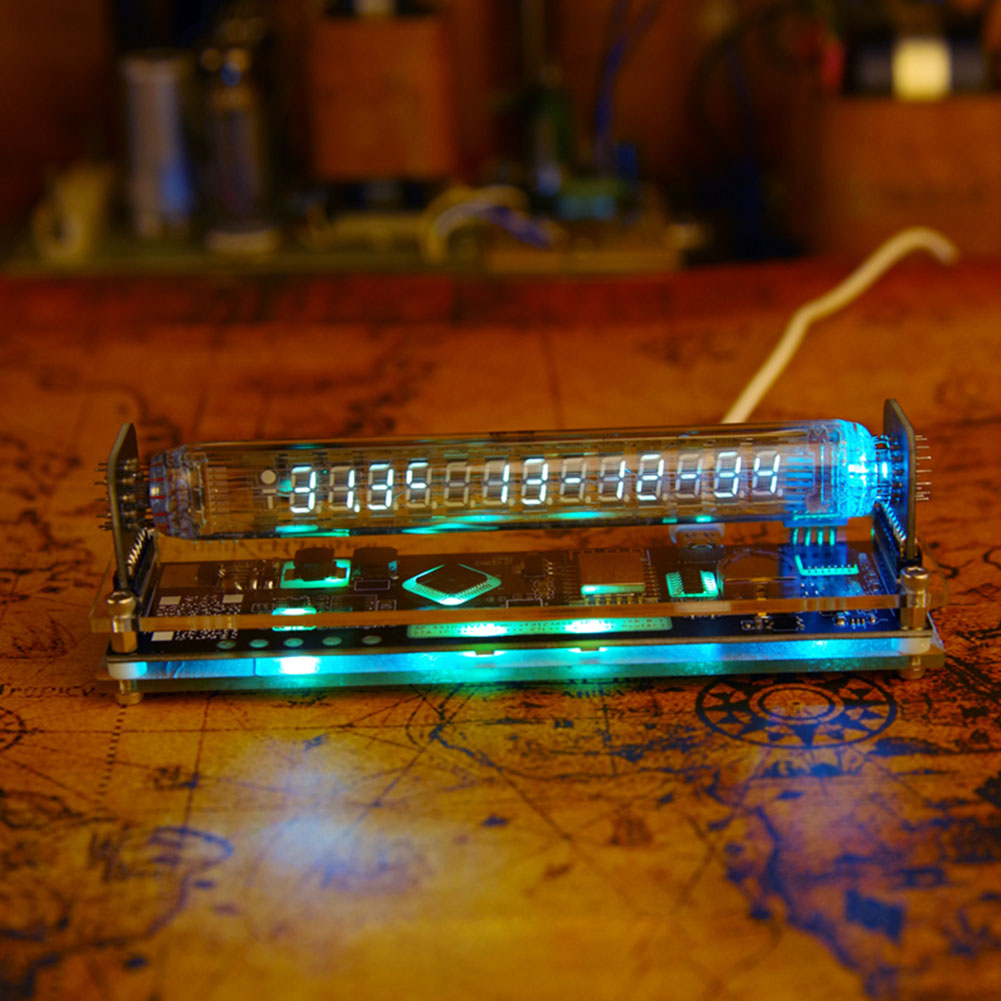 Reloj Digital con tubo fluores - Retro Gaming Youtube reseña y precio