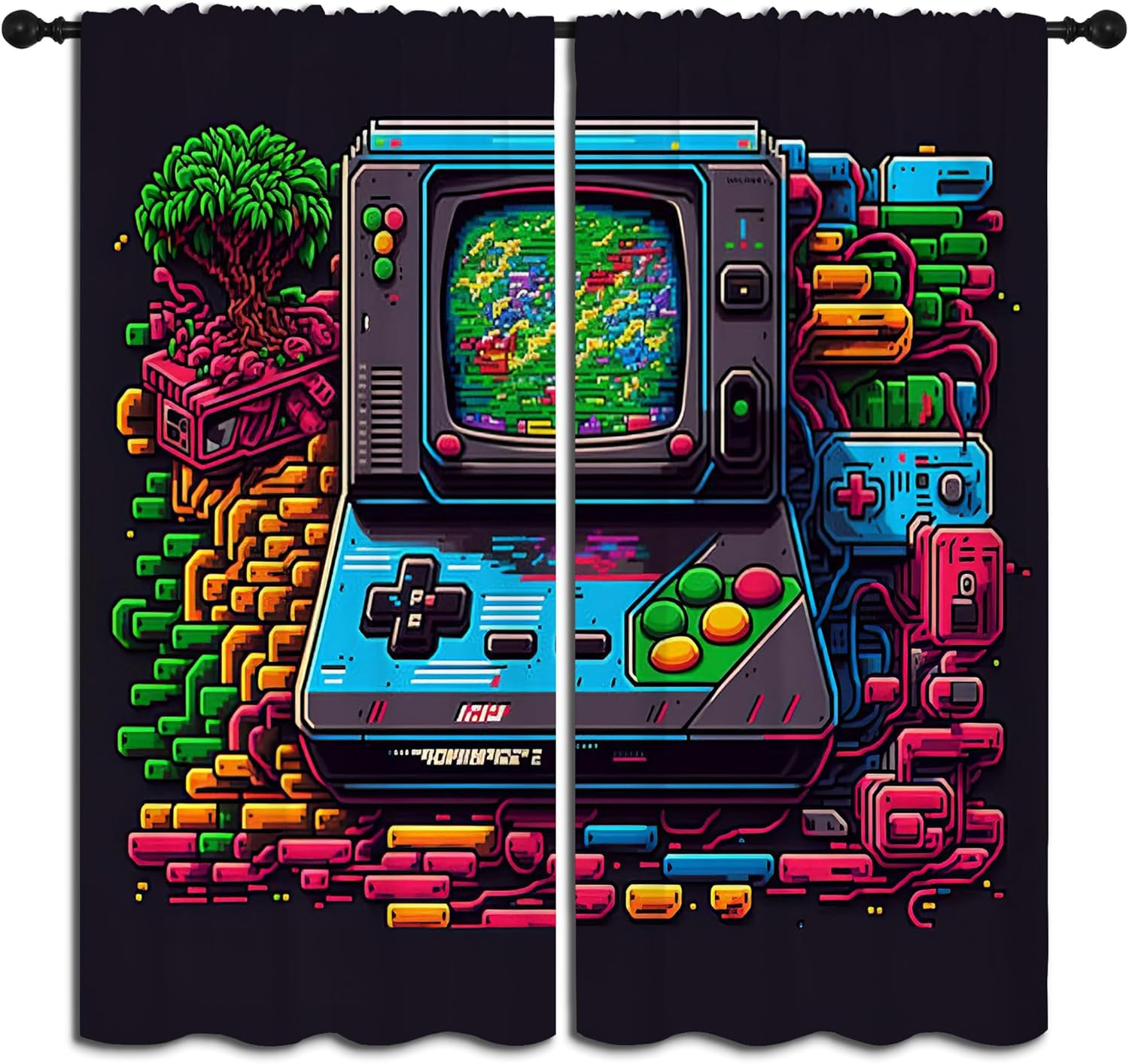 Cortinas Opacas con Diseño de  - Retro Gaming Japan reseña y precio