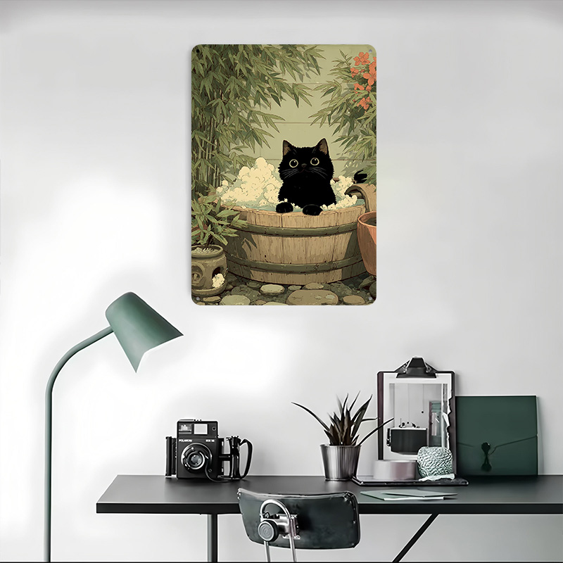Póster Impreso de Gato Negro e - Retro Gaming Japan reseña y precio