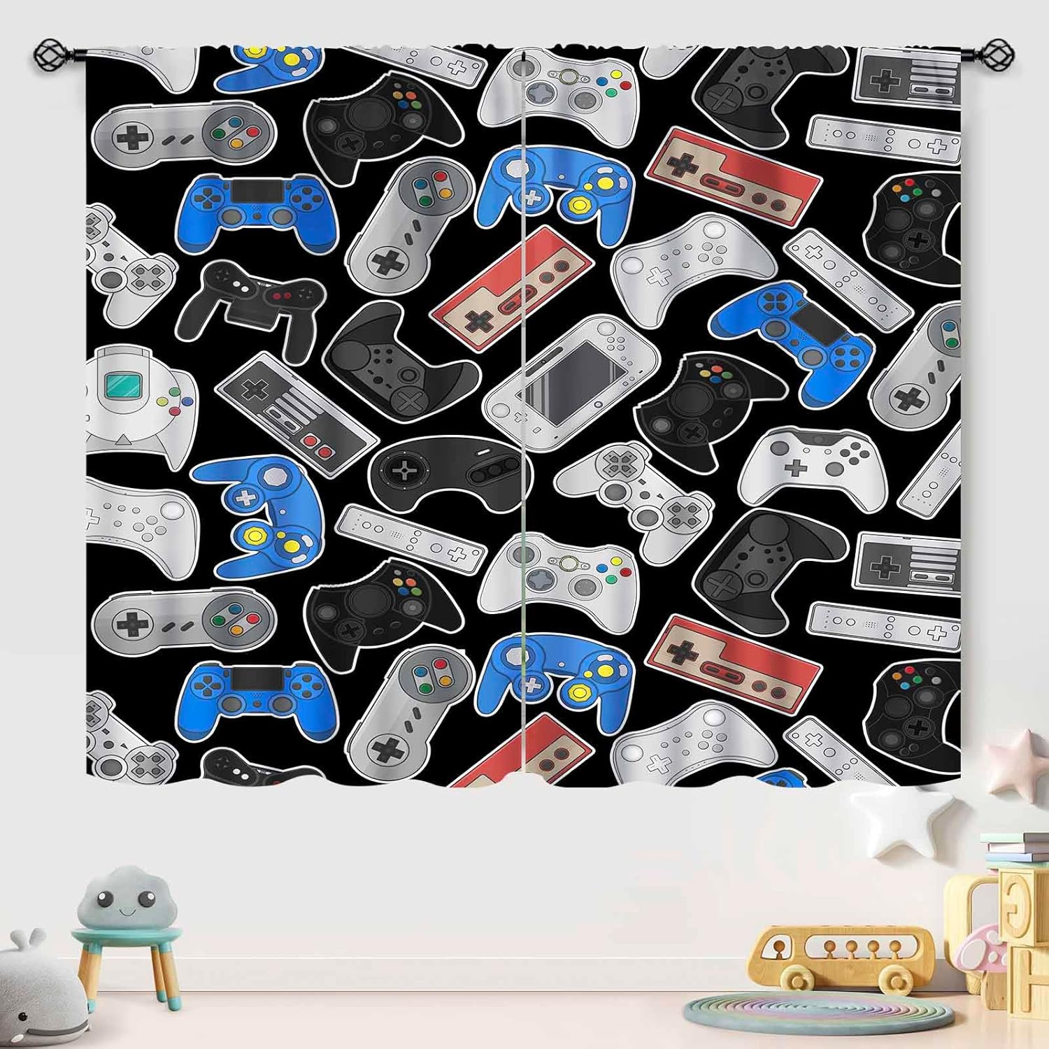 Cortinas con Diseño de Mandos  - Retro Gaming Youtube reseña y precio