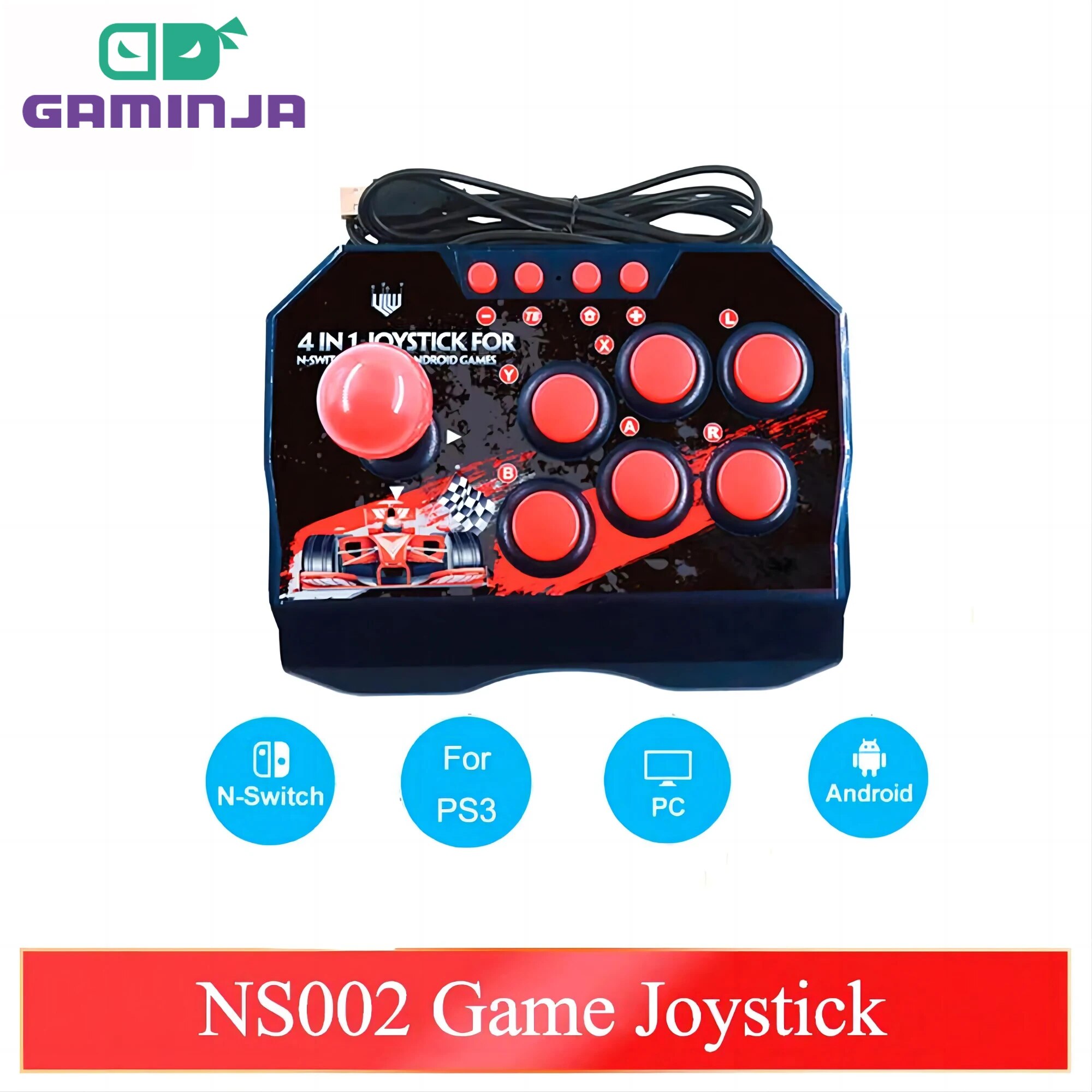 GAMINJA NS002 4 en 1 Retro Arc - Retro Gaming Ps3 reseña y precio