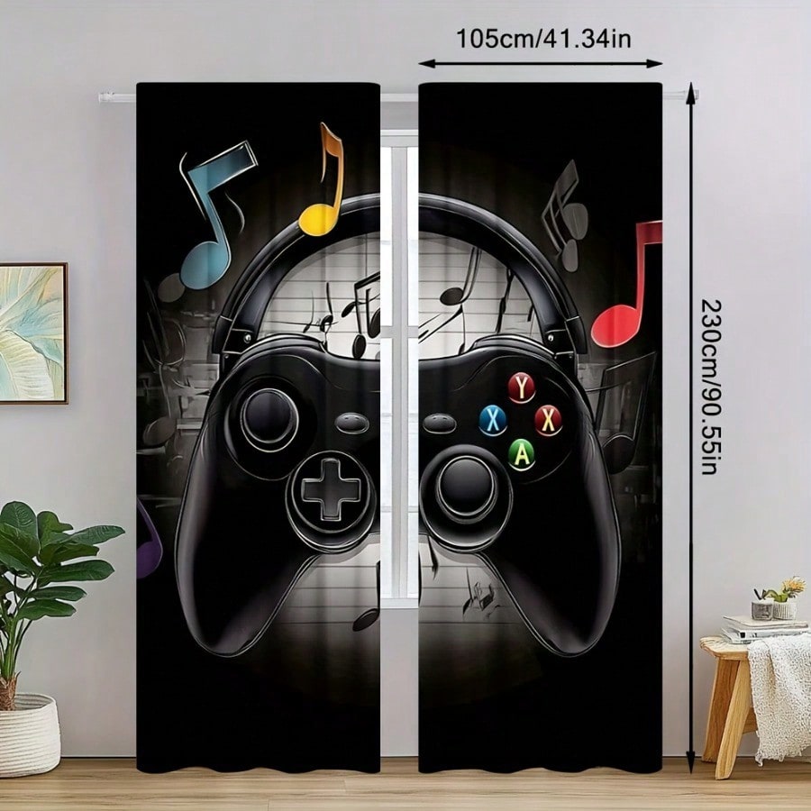 2 Cortinas Retro para Sala de  - Retro Gaming Youtube reseña y precio