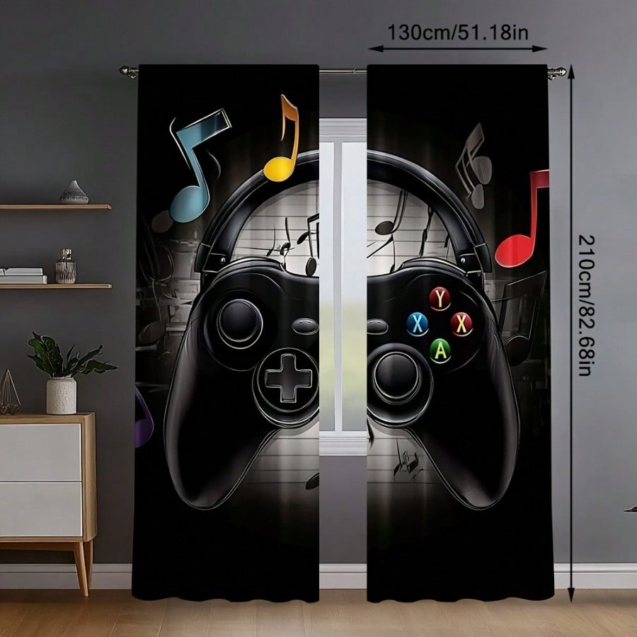 2 Cortinas Retro para Sala de  - Retro Gaming Youtube reseña y precio