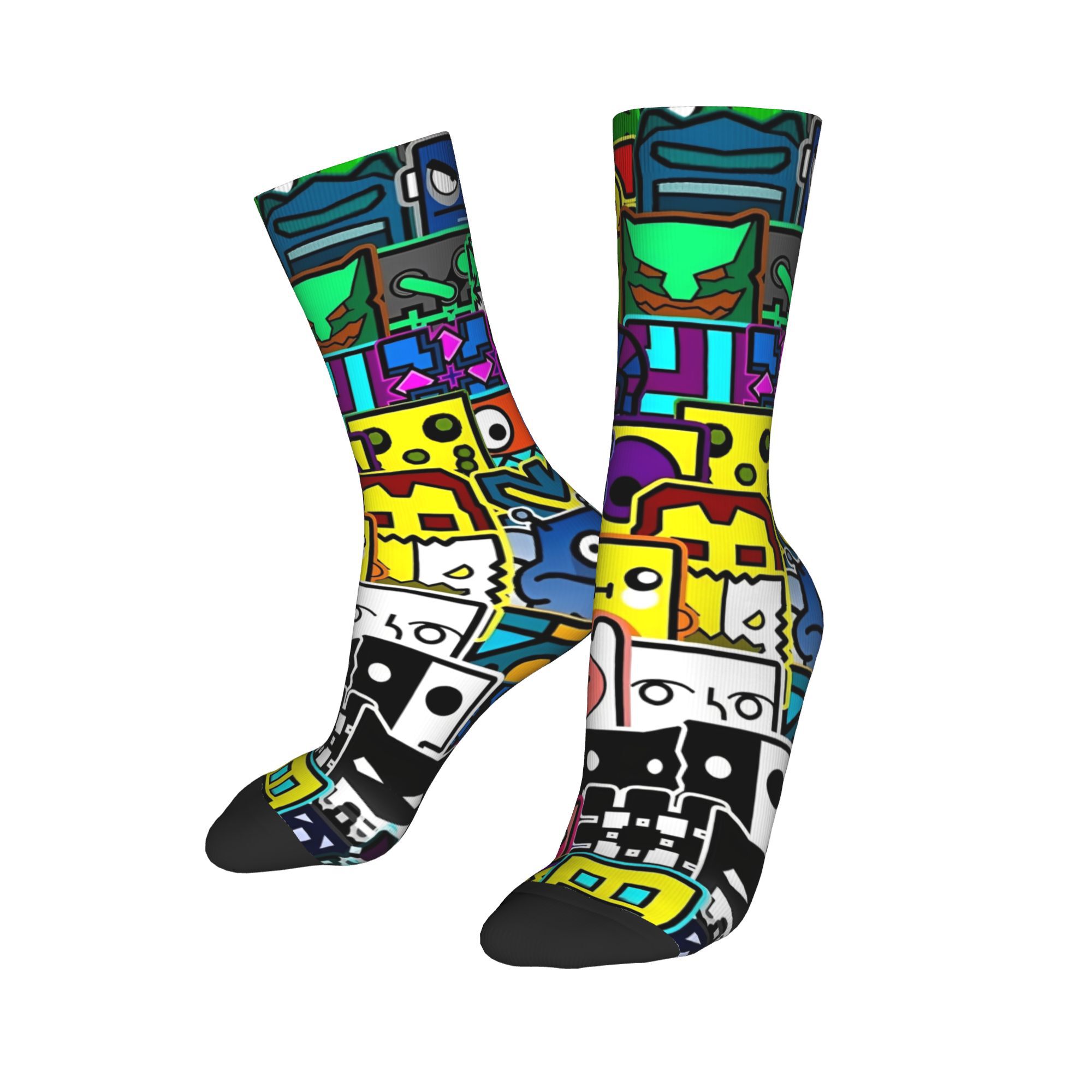 Calcetines Dashed geométricos  - Retro Gaming Youtube reseña y precio