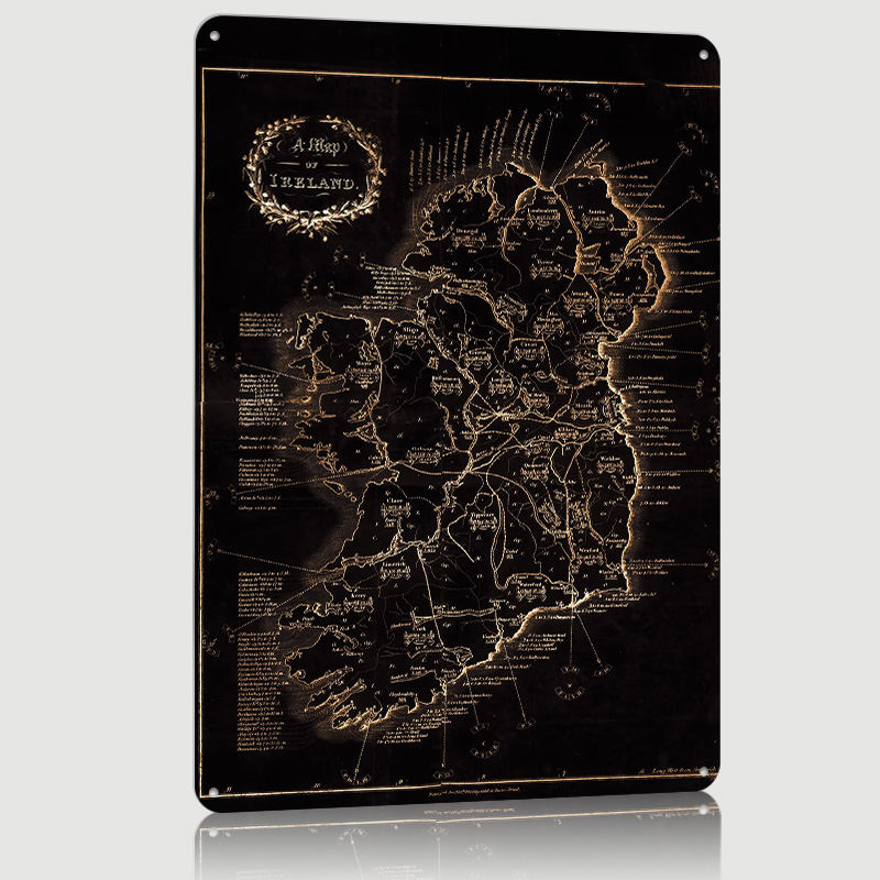 Póster con Impresión de Mapa d - Retro Gaming Ireland reseña y precio