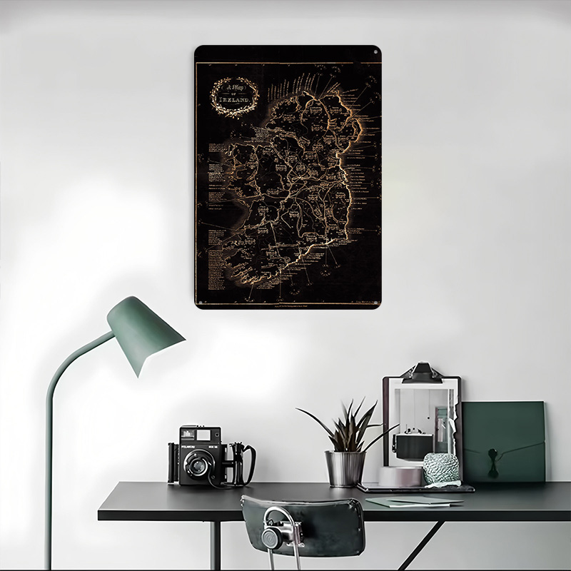 Póster con Impresión de Mapa d - Retro Gaming Ireland reseña y precio